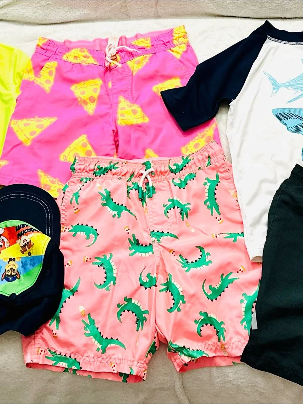 Set Swimming Shorts Swimsuit Boys Size 7/8 Years  Excellent Condition